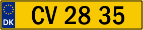 Trailer License Plate
